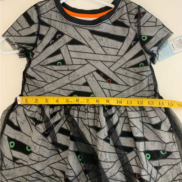 Cat & Jack Halloween season spooky mummy dress, girls’ 6/6X,‎ new with tags - Picture 12 of 14